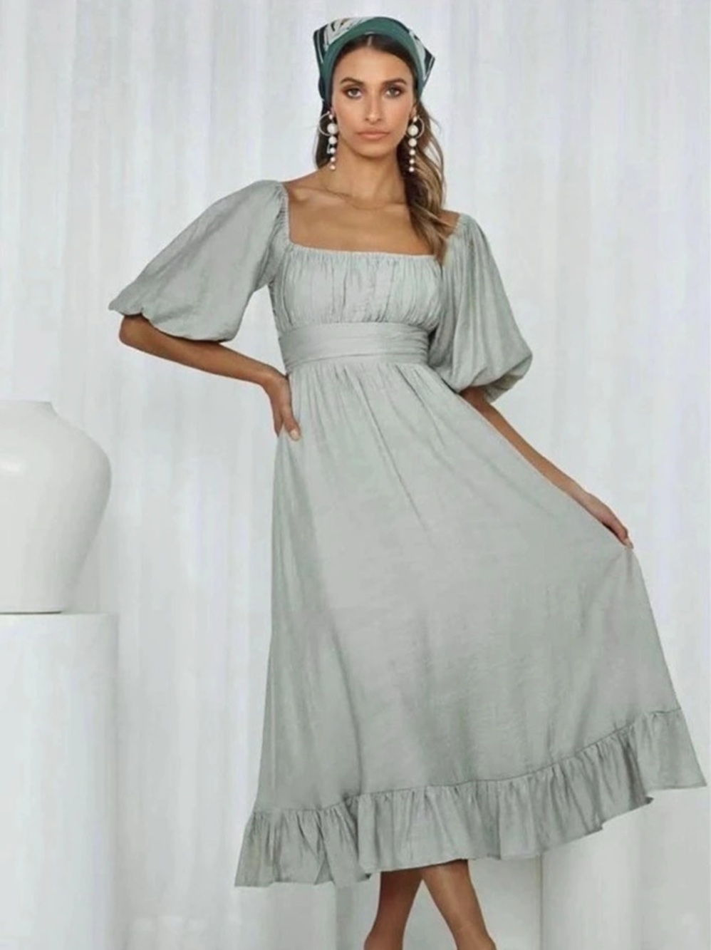 Hello Molly Just Stand And Smile Midi Dress